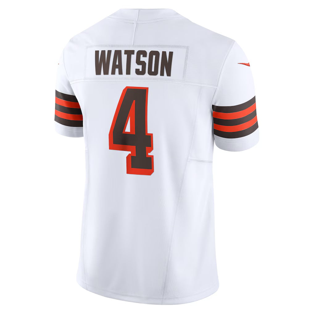 Pouc C.Browns #4 Deshaun Watson White Vapor F.U.S.E. Limited Stitched Jerseys