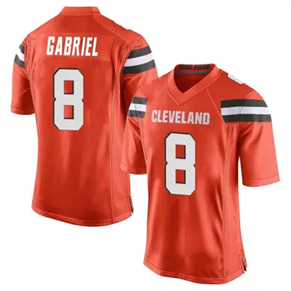 Pouc C.Browns #8 Dillon Gabriel Player Orange Game Stitched Jerseys