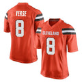 Pouc C.Browns #8 Jared Verse Player Orange Home Game Stitched Jerseys