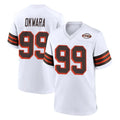 Pouc C.Browns #99 Julian Okwara Player White Alternate Home Game Stitched Jerseys