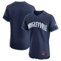 Pouc C.Cubs Navy City Connect Limited Elite Home Game Blank Player Stitched Jerseys
