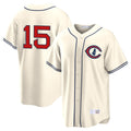Pouc C.Cubs #15 Carson Kelly Player Cream Field of Dreams Home Game Stitched Jerseys