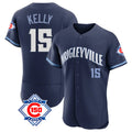 Pouc C.Cubs #15 Carson Kelly Player Navy City Connect 150th Anniversary Limited Elite Home Stitched Jerseys