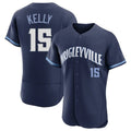 Pouc C.Cubs #15 Carson Kelly Player Navy City Connect Limited Elite Home Stitched Jerseys