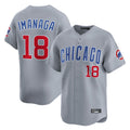 Pouc C.Cubs #18 Shota Imanaga Player Gray Road Limited Home Stitched Jerseys