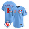 Pouc C.Cubs #18 Shota Imanaga Player Light Blue 150th Anniversary Limited Home Stitched Jerseys