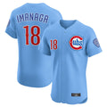 Pouc C.Cubs #18 Shota Imanaga Player Light Blue Limited Elite Home Stitched Jerseys