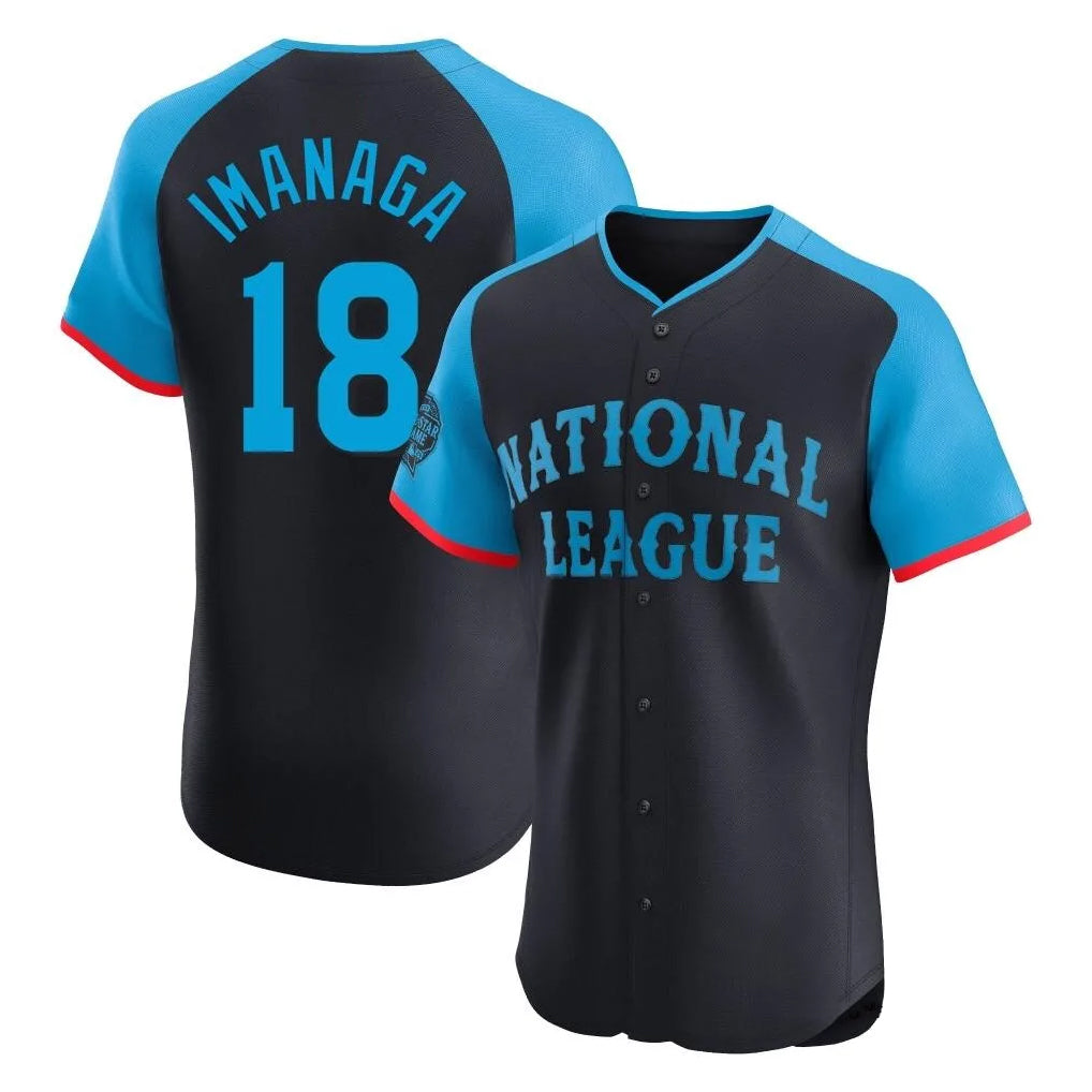 Pouc C.Cubs #18 Shota Imanaga Player Navy National League All-Star Limited Elite Game Home Stitched Jerseys