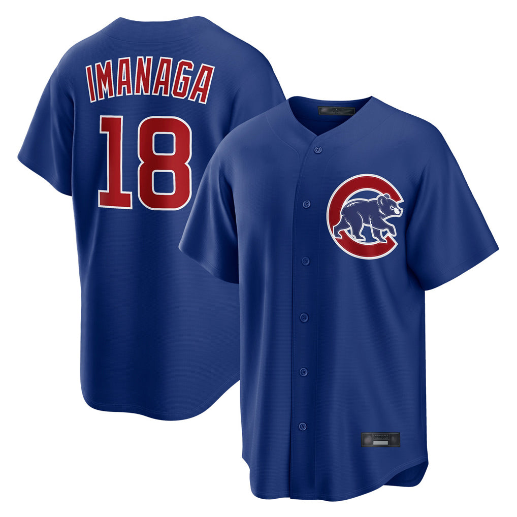 Pouc C.Cubs #18 Shota Imanaga Player Royal Home Game Stitched Jerseys