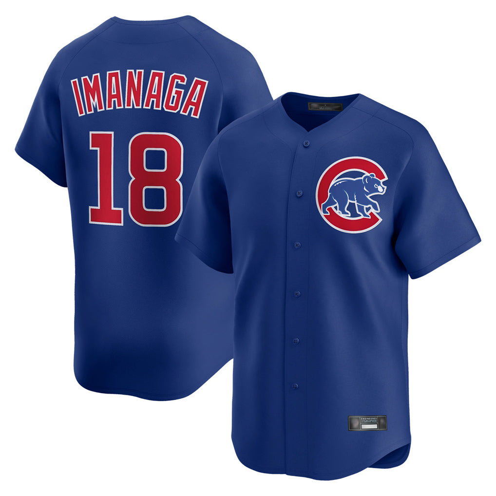 Pouc C.Cubs #18 Shota Imanaga Player Royal Limited Home Stitched Jerseys