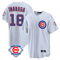 Pouc C.Cubs #18 Shota Imanaga Player White 150th Anniversary Home Game Stitched Jerseys