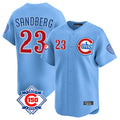 Pouc C.Cubs #23 Ryne Sandberg Player Light Blue 150th Anniversary Limited Home Stitched Jerseys