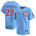 Pouc C.Cubs #23 Ryne Sandberg Player Light Blue Limited Home Stitched Jerseys