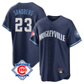 Pouc C.Cubs #23 Ryne Sandberg Player Navy 150th Anniversary City Connect Home Game Stitched Jerseys