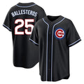 Pouc C.Cubs #25 Mois¡§|s Ballesteros Player Black Fashion Out Game Stitched Jerseys