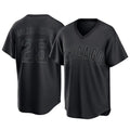 Pouc C.Cubs #25 Mois¡§|s Ballesteros Player Black T-shirt Home Game Stitched Jerseys