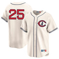 Pouc C.Cubs #25 Mois¡§|s Ballesteros Player Cream Field of Dreams Limited Home Game Stitched Jerseys