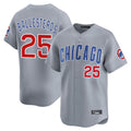 Pouc C.Cubs #25 Mois¡§|s Ballesteros Player Gray Road Limited Home Stitched Jerseys
