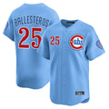 Pouc C.Cubs #25 Mois¡§|s Ballesteros Player Light Blue Limited Home Stitched Jerseys