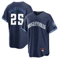 Pouc C.Cubs #25 Mois¡§|s Ballesteros Player Navy City Connect Home Game Stitched Jerseys
