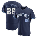 Pouc C.Cubs #25 Mois¡§|s Ballesteros Player Navy City Connect Limited Elite Home Stitched Jerseys