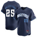 Pouc C.Cubs #25 Mois¡§|s Ballesteros Player Navy City Connect Limited Home Stitched Jerseys