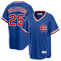 Pouc C.Cubs #25 Mois¡§|s Ballesteros Player Royal T-shirt Cooperstown Collection Limited Stitched Jerseys