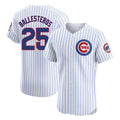 Pouc C.Cubs #25 Mois¡§|s Ballesteros Player White Limited Elite Home Game Stitched Jerseys