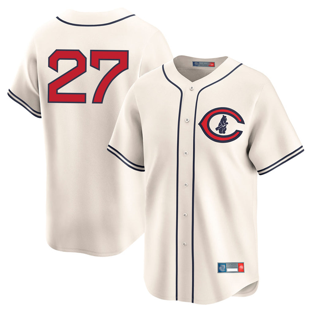Pouc C.Cubs #27 Seiya Suzuki Player Cream Field of Dreams Limited Home Game Stitched Jerseys