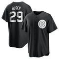 Pouc C.Cubs #29 Michael Busch Player Black Game Stitched Jerseys