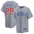 Pouc C.Cubs #29 Michael Busch Player Gray Home Game Stitched Jerseys