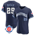 Pouc C.Cubs #29 Michael Busch Player Navy City Connect 150th Anniversary Limited Elite Home Stitched Jerseys