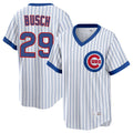 Pouc C.Cubs #29 Michael Busch Player White T-shirt Cooperstown Collection Limited Stitched Jerseys