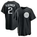 Pouc C.Cubs #2 Nico Hoerner Player Black Game Stitched Jerseys