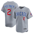 Pouc C.Cubs #2 Nico Hoerner Player Gray Road Limited Home Stitched Jerseys