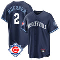 Pouc C.Cubs #2 Nico Hoerner Player Navy 150th Anniversary City Connect Home Game Stitched Jerseys