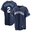 Pouc C.Cubs #2 Nico Hoerner Player Navy City Connect Home Game Stitched Jerseys