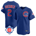 Pouc C.Cubs #2 Nico Hoerner Player Royal 150th Anniversary Limited Home Stitched Jerseys