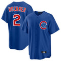 Pouc C.Cubs #2 Nico Hoerner Player Royal Home Game Stitched Jerseys