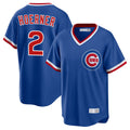 Pouc C.Cubs #2 Nico Hoerner Player Royal T-shirt Cooperstown Collection Limited Stitched Jerseys