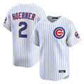 Pouc C.Cubs #2 Nico Hoerner Player White Limited Home Game Stitched Jerseys