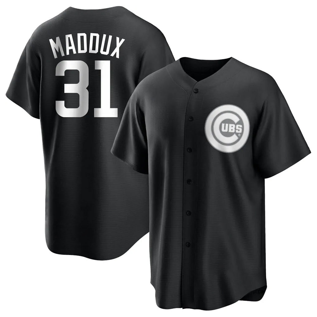Pouc C.Cubs #31 Greg Maddux Player Black Game Stitched Jerseys