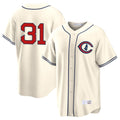 Pouc C.Cubs #31 Greg Maddux Player Cream Field of Dreams Home Game Stitched Jerseys