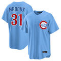 Pouc C.Cubs #31 Greg Maddux Player Light Blue Home Game Stitched Jerseys