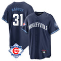 Pouc C.Cubs #31 Greg Maddux Player Navy 150th Anniversary City Connect Home Game Stitched Jerseys