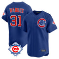 Pouc C.Cubs #31 Greg Maddux Player Royal 150th Anniversary Limited Home Stitched Jerseys