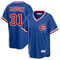 Pouc C.Cubs #31 Greg Maddux Player Royal T-shirt Cooperstown Collection Limited Stitched Jerseys