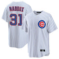 Pouc C.Cubs #31 Greg Maddux Player White Game Home Stitched Jerseys