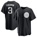 Pouc C.Cubs #3 Alex Bregman Black Game Stitched Jerseys