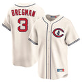 Pouc C.Cubs #3 Alex Bregman Cream Field of Dreams Limited Home Game Stitched Jerseys